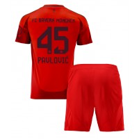 Maglia Calcio Bayern Munich Aleksandar Pavlovic #45 Prima Divisa Bambino 2024-25 Manica Corta (+ pantaloncini)